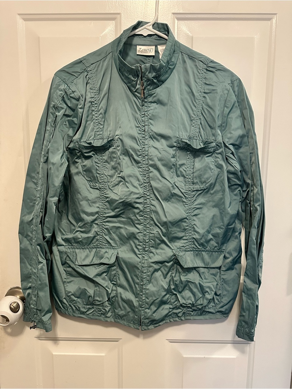 Chicos woman’s windbreaker jacket teal